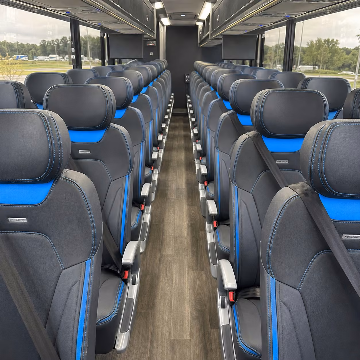 fort wayne charter bus interior